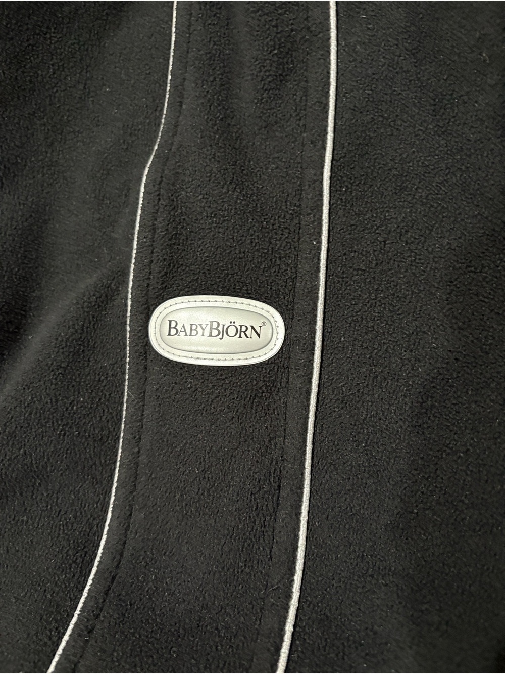 BabyBjorn Black Infant Carrier Cover with Hood - Picture 2 of 6